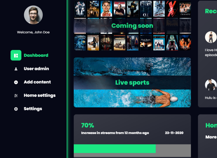 Hulu Dashboard